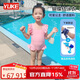 羽克兒童嬰幼兒泳衣小童幼兒寶寶速干連體泳衣套裝蝴蝶結款 90