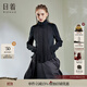日著(zhù)原創(chuàng  )女裝2024年冬季新款修身短款休閑黑色高領(lǐng)輕薄羽絨服女 趣俠黑 M