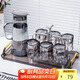 拜杰玻璃喝水杯子套裝家用客廳家庭泡茶杯杯具 冷水壺*1+玻璃杯*6