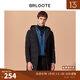 巴魯特（Brloote）Brloote/巴魯特羽絨服男中長(cháng)款時(shí)尚連帽羽絨衣男士冬季保暖外套 黑色 165/88A