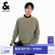 杰克·瓊斯（JACK&JONES）秋季新款男裝潮流毛衣oversized刺繡上衣毛衫舒適百搭純色針織衫 E06 淺橄欖綠 M 175