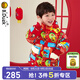 B.Duck小黃鴨童裝男童羽絨服小童衣服白鴨絨厚款保暖兒童新年紅色過(guò)年服 中國(guó)紅 110 cm