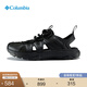 Columbia哥倫比亞戶(hù)外25春夏新品男子抓地緩震旅行運動(dòng)涼鞋BM0341 010黑色 43 (28cm)