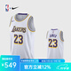 NIKE耐克NBA-【限時秒殺】湖人詹姆斯SW速干球衣男籃球服夏季運動背心 白色 XL