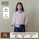 Teenie Weenie小熊衛(wèi)衣女2025年春季新款學(xué)院風(fēng)基礎(chǔ)短款收腰圓領(lǐng)衛(wèi)衣上衣女 粉色 S