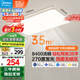 美的（Midea）客廳大燈led吸頂燈臥室燈簡約現(xiàn)代餐廳燈具140瓦三色明軒A1包安裝
