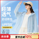 快魚連帽防曬衣女2024年夏季新款防紫外線百搭超薄梭織防曬服 14P5005彩藍(lán) M
