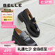 百麗（Belle）七夕禮物宋佳同款海鷗樂福2.0版25女商場(chǎng)款皮鞋B5J1DCA5預(yù)售 【孟子義同款】黑色（5.5CM） 2.0 38 (240mm)
