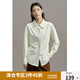 獨束大碼女裝【黑標系列】氣質(zhì)修身襯衫女秋冬新款微胖mm疊搭上衣 香草米 M