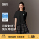 森馬（Semir）迪士尼短袖t恤女中長(cháng)款寬松圓領(lǐng)上衣25夏涼感打底衫109325100025