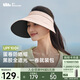 蕉下（beneunder）遮陽(yáng)帽女防曬帽子太陽(yáng)帽黑膠空頂帽防紫外線(xiàn)夏季蛋卷收納便攜粉