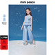 MiniPeace太平鳥(niǎo)童裝夏新女童套裝FBFCF2338 淡色牛仔藍 120cm