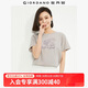佐丹奴女裝純棉針織大象的日常印花圓領(lǐng)短袖T恤13394204 06海豚灰 XL