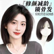 佳麗仟絲假發(fā)全頭套女短發(fā)真人發(fā)絲自然減齡偏分鎖骨發(fā)新款無(wú)痕整頂假發(fā)套 氣質(zhì)偏分款【全真發(fā)】30cm自然黑 短發(fā)