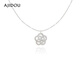 AJIDOU阿吉豆項鏈女時(shí)尚潮流極簡(jiǎn)北歐風(fēng)花卉吊墜鎖骨鏈新年禮物送女友