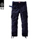 MATCH麻吉MATCH 工裝長(cháng)褲男時(shí)尚薄款戶(hù)外多袋褲潮直筒寬松休閑褲 6057 藍紫 3XL