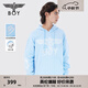 BOY LONDON【晴空藍(lán)】秋冬男女同款長(zhǎng)袖老鷹印花肌理刺繡潮牌連帽衛(wèi)衣N04023 藍(lán)色 M