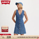 Levi's【商場(chǎng)同款】李維斯女士時(shí)尚百搭無(wú)袖牛仔連衣裙 深藍(lán)色 S