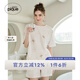 gelatopique七夕禮物25春夏新品女睡衣滿(mǎn)印小熊圓領(lǐng)短袖T恤PWCT251288 粉色 均碼