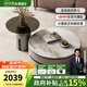 芝華仕（CHEERS）大理石茶幾客廳輕奢高級感2025新款小戶型國家補(bǔ)貼芝華士CJ109 灰棕色-大茶幾-90cm+大角幾-60cm 優(yōu)先發(fā)貨（詳詢客服）