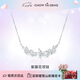 周大生紫藤花純銀項(xiàng)鏈女輕奢小眾鎖骨鏈高級(jí)感設(shè)計(jì)七夕禮物送女友