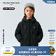 Teenie Weenie Kids【小吐司輕羽絨】小熊童裝24冬中性三防羽絨服 黑松露小吐司（黑色） 130