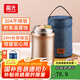 富光燜燒杯燜燒壺保溫飯盒超長(zhǎng)保溫燜粥神器便攜學(xué)生上班族大容量送包 香檳金（餐勺+提包） 1000ml