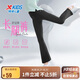 特步（XTEP）兒童童裝女童百搭修身微喇褲針織長褲 純正黑 130