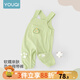 優(yōu)奇嬰兒衣服寶寶背帶褲春秋新款小童幼兒連體褲男童女童大PP褲長(cháng)褲子 可愛(ài)恐龍背帶褲 90