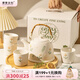 摩登主婦小雛菊泡茶壺套裝煮茶壺2025新款結婚禮物伴手禮茶具禮盒 1000ml一壺四杯+托盤【禮盒裝】
