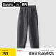 蕉內(nèi)（Bananain）非常褲505Relax男士衛(wèi)褲24秋冬新款長(zhǎng)褲寬松透氣闊腿運(yùn)動(dòng)休閑褲子 中煙灰 M