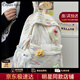 CRTNZO KROEZ輕奢小c&k書(shū)包初中高中大容量雙肩包女大學(xué)生背包高顏值簡(jiǎn)約書(shū)包 米白色-送女友老婆實(shí)用高級感