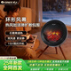 格力（GREE）歐式壁爐式取暖器家用暖風(fēng)機仿真模擬炭火篝火電暖氣速熱輕音電暖器無(wú)煙火焰 黑色 歐式壁爐篝火取暖器