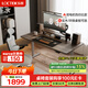 樂(lè )歌【政府補貼】電動(dòng)升降桌電腦桌站立辦公學(xué)習書(shū)桌E5X-1.4M灰木紋色
