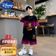 迪士尼（DISNEY）哪吒套裝男童運(yùn)動(dòng)短袖夏裝2025中大童夏季新款薄款衣服短褲兩件套 lo86英雄哪吒紅色(一整套) 130