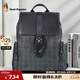 暇步士（Hush Puppies）電腦包雙肩印花款休閑旅行背包大容量15.6英寸pvc七夕禮物