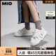 MIO【宋亞軒同款】米奧小白休閑鞋厚底板鞋運動情侶溶解女鞋男老爹鞋 白色 （李昀銳同款） 35