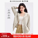 佐丹奴防曬風(fēng)衣女新款破骨拉鏈夾克可束腰寬松連帽外套女05375061 99城堡灰杏 L
