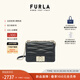 芙拉（FURLA）[11.11搶先購]1927羊皮小號女士通勤菱格鏈條包單肩斜挎包簡(jiǎn)約 黑色