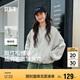 森馬外套女短款寬松純色夾克2025春秋復古休閑棒球領109125108005