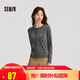 森馬（Semir）森馬陳都靈針織開(kāi)衫女美利奴羊毛衫24冬新款內搭保暖109724106001