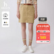 哈吉斯（HAZZYS）女裝 夏季款短裙H型基本青春半身裙ABQST0BAF01 米色BI L (165/76A 44)