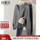 絲柏舍連帽毛衣2025秋裝新款女裝簡(jiǎn)約寬松款長(cháng)袖拉鏈上衣