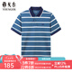 雅戈?duì)枺╕OUNGOR）短袖POLO衫男翻領(lǐng)時(shí)尚商務(wù)純棉面料雙珠地水柔棉手感柔軟POLO衫 YSPC520179PFA XL