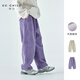 棵初25年秋冬季新款親子中大女童休閑燈芯絨褲全棉內絨保暖闊腿褲