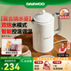 大宇（DAEWOO）復古電熱水壺 恒溫水壺家用電燒水壺熱水壺 保溫調溫泡奶不銹鋼1.5L大容量送禮EK01白色電子款