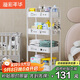溢彩年華 嬰兒小推車(chē)置物架可移動(dòng)新生兒寶寶玩具收納架客廳零食架子1113