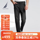 諾帝卡（NAUTICA）【單件直降】男裝春夏新款棉混紡親膚透氣牛仔長(cháng)褲男PO4160 黑色0TB 40