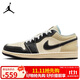 耐克NIKE休閑鞋男AJ 1喬丹JORDAN 1低幫運動(dòng)鞋HQ3437-101米黑44