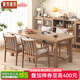 蒙特洛華全實木餐桌去客廳化一體大長桌辦公學(xué)習(xí)工作臺小戶型白蠟?zāi)敬蟀遄?1.4米餐桌+4張西雅圖椅 【進(jìn)口FAS白蠟?zāi)炯儗嵞尽? title=